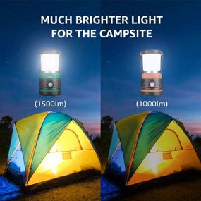 img 2 attached to Camping Lantern With 1500LM LED, 4 Light Modes, Waterproof, Battery Powered, Ideal For Hurricane, Emergency, Survival Kit, Outages, Fishing, Hiking - Lepro Lantern