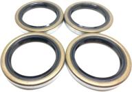 🔧 4-pack trailer hub wheel grease seals wps (tm) 168233tb 1.688'' x 2.332'' double lip #84 spindle: a reliable solution for trailer maintenance логотип