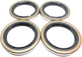 img 2 attached to 🔧 4-Pack Trailer Hub Wheel Grease Seals WPS (TM) 168233TB 1.688'' x 2.332'' Double Lip #84 Spindle: A Reliable Solution for Trailer Maintenance