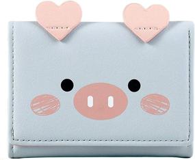 img 4 attached to Pattern Tri Fold Leather Cartoon Trifold Women's Handbags & Wallets ~ Wallets