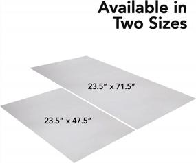 img 3 attached to Clear Resilia Work Bench Mat - 23.5" X 47.5" - Scratch Resistant Vinyl For Easy Cleaning - Perfect For Garage Workbench, Table Storage, And Tool Organization - Made In USA