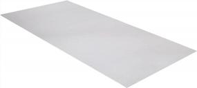img 4 attached to Clear Resilia Work Bench Mat - 23.5" X 47.5" - Scratch Resistant Vinyl For Easy Cleaning - Perfect For Garage Workbench, Table Storage, And Tool Organization - Made In USA