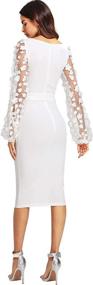 img 3 attached to 👗 Stylish Contrast Bodycon Women's Clothing - Suiting & Blazers by SheIn