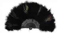 vintage 1920s feather hand fan for costume, bridal & wedding flapper accessories - radtengle 20s logo