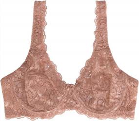 img 1 attached to Stretch Lace Underwire Bras Set Of 2 - No Padding For Comfortable Support