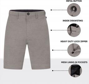 img 3 attached to Premium Hybrid Quick Dry Board Shorts/Walk Short For Men - Size 30-44 By Visive