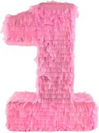 make your birthday party standout with the number 1 piñata centerpiece and game logo