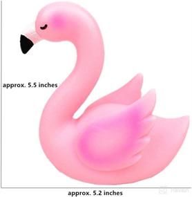 img 2 attached to 🦩 Magical Flamingo LED Night Light: Whimsical Decor for Baby Nursery, Bedroom, Party - Battery Operated Pink Flamingo Design