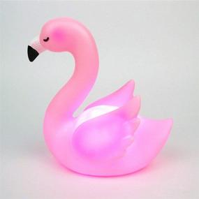 img 4 attached to 🦩 Magical Flamingo LED Night Light: Whimsical Decor for Baby Nursery, Bedroom, Party - Battery Operated Pink Flamingo Design