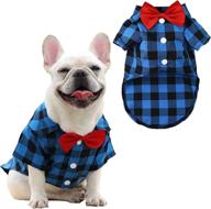 abrrlo dog shirts: stylish plaid pet clothes for small to medium dogs - perfect for weddings and fancy occasions! логотип