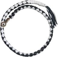 🔥 hot leathers mwh1103 black/white 36" genuine leather 'get back' motorcycle whip логотип