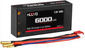img 3 attached to HOOVO 2S 100C 6000MAh 7.6V RC Shorty Lipo Battery High-Voltage Hard Case With Deans T Connector For RC 1/8 1/10 Scale Vehicles Car Trucks Boats(4Mm Bullet)