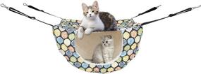 img 3 attached to 🐱 AnberCare Cat Cage Hammock: Hanging Double Layer Bed for Kitten, Ferret, Puppy, Rabbit or Small Pets - Indoor All-Season Soft Pet Bed