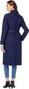 img 2 attached to Stylish And Functional: Roamans Women'S Plus Size Denim Trench Coat