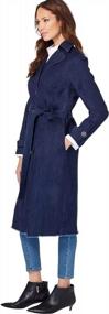 img 1 attached to Stylish And Functional: Roamans Women'S Plus Size Denim Trench Coat