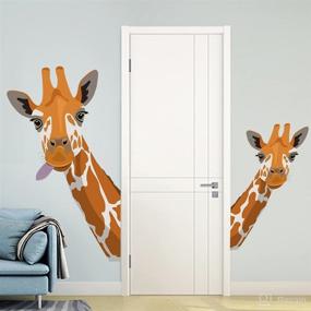 img 1 attached to Креативное съемное украшение HYWALLS Giraffe