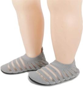 img 1 attached to 👶 Comfortable Toddler Slipper: Non Slip Lightweight Slippers for Boys' Shoes