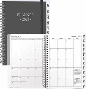 img 4 attached to 2023 Planner With Monthly Tabs, Weekly & Monthly Pages, A5 Size - Wire Binding Calendar, School & Work Notebook, Black