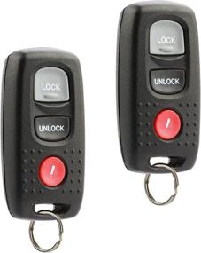 img 2 attached to 🔑 Keyless Entry Remote Car Key Fob for 2002-2006 Mazda MP-V (OUCG8D-325A-A, E4EG8D-325A-A), Set of 2