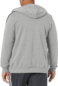 img 3 attached to Adidas Essentials 3 Stripes Full Zip Heather Men's Clothing best - Active