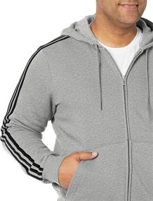 img 2 attached to Adidas Essentials 3 Stripes Full Zip Heather Men's Clothing best - Active