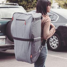 img 3 attached to Дорожный рюкзак Diono Car Seat, дорожная сумка для автокресла в аэропорту, сумка для регистрации у выхода, спортивная сумка или рюкзак, мягкие плечи, прочный защитный материал