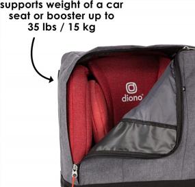 img 1 attached to Дорожный рюкзак Diono Car Seat, дорожная сумка для автокресла в аэропорту, сумка для регистрации у выхода, спортивная сумка или рюкзак, мягкие плечи, прочный защитный материал
