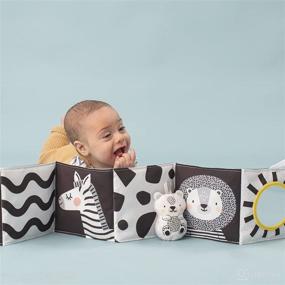 img 1 attached to 👶 Enhancing Infant Development: Taf Toys Soft Activity Book Promotes Sensory Stimulation & Visual Development for Newborns - Ideal for Tummy Time, Crinkling Shapes & Patterns - Ages 0-12 Months