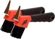 🐴 2-pack rubber hoof pick with brush - ideal for happy horse supplies логотип