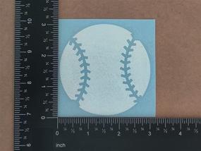 img 2 attached to ⚾️ Enhance Your Baseball Gear with a Sports Decal 4 Pack: Assorted Baseball Decals (Baseball, White)