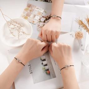 img 3 attached to Tarsus Bestie Knot Bracelets - Express Your Forever Friendship With Distinctive 2/3 Pcs Distance Bracelets - Perfect Birthday Gifts For Women And Girls