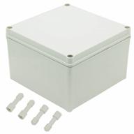 абс-пластик пылезащитный водонепроницаемый распределительная коробка ip67 - zulkit универсальный корпус для электрических проектов 7,87 x 7,87 x 5,12 дюймов (200x200x130 мм) diy электронный серый логотип