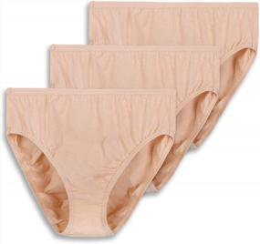 img 4 attached to Comfortable And Breathable Plus Size Underwear For Women - Wingslove 3 Pack High Cut Panties With Full Coverage