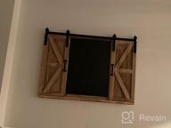 img 1 attached to Multi-Functional Rustic Wooden Chalkboard And Photo Frame With Barn Door - Perfect Wall Décor For Kitchen, Living Room And Entryway review by Kenny Kowalewski