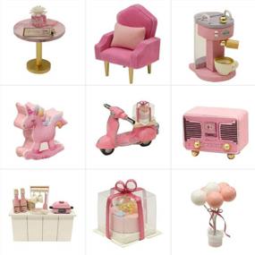 img 2 attached to CUTEBEE Dollhouse Kit With Furniture And Music Movement – Create Your Own Childhood Memories In 1:24 Scale