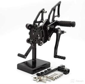img 3 attached to FXCNC Motorcycle Footrests Adjustable Compatible Motorcycle & Powersports
