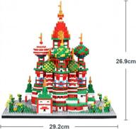 набор микро-мини-блоков dovob из 4650 предметов собора василия блаженного: 3d-головоломка, архитектурная игрушка и идеальный подарок для детей и взрослых логотип
