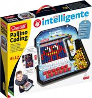 pallino coding game by quercetti - teach basic programming and design skills with colorful mosaic ball patterns, ideal for children ages 6 and up logo