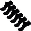 stay cool and comfy with hoerev men's 6-pack bamboo fiber no show socks logo