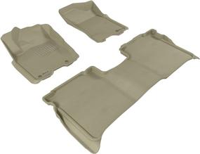 img 4 attached to 3D MAXpider Custom Fit Kagu Floor Mat (TAN) For 2009-2015 Nissan Titan Crew CAB - 1ST Row 2ND Row