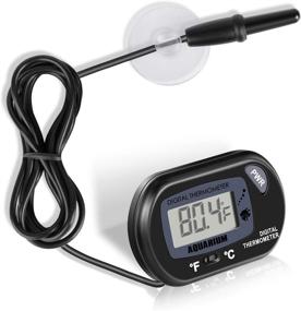 img 4 attached to 🌡️ LCD Digital Neptonion Aquarium Thermometer with Suction Cup - Ideal for Fish Tanks, Reptiles (Lizards & Turtles), Terrariums - Accurate Water & Terrarium Temperature Monitoring