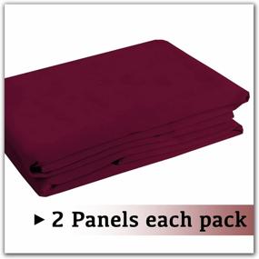 img 3 attached to Turquoize Solid Blackout Drapes, Room Darkening, Burgundy, Themal Insulated, Grommet/Eyelet Top, Nursery/Living Room Curtains Each Panel 42" W X 84" L (Set Of 2 Panels)