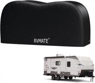 protect your tires with rvmate dual axle rv tire covers - waterproof and anti-uv, fits 27"- 30" diameter tires - ideal for rvs, trucks, and trailers. logo