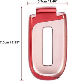img 3 attached to X AUTOHAUX Red TPU Remote Key Cover Case Keyless Fob Shell Half Cover For Jeep Grand Cherokee Renegade