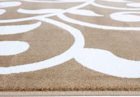 img 2 attached to Soft And Stylish Beige Rugs For Bedroom And Living Room - SUSSEXHOME'S Modern Designs In Plush Low Pile, 3Ft X 5Ft Area Rugs And Clearance Options