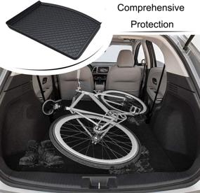 img 2 attached to 🚙 CARORMOKE Cargo Liner Trunk Mat for Ford Escape 2013-2019 | Black | Compatible with 2014, 2015, 2016, 2017, 2018, 2019 Models