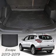 🚙 carormoke cargo liner trunk mat for ford escape 2013-2019 | black | compatible with 2014, 2015, 2016, 2017, 2018, 2019 models логотип