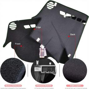 img 2 attached to XUKEY Dashboard Cover For Hyundai Sonata 2011 2012 2013 2014 Dash Cover Mat