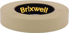img 2 attached to Brixwell 6 Rolls - профессиональная маскирующая коричневая лента общего назначения 0,94 дюйма x 60 ярдов, сделано в США