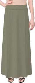 img 2 attached to BabyO Womens Stretch Cotton Medium Women's Clothing : Skirts